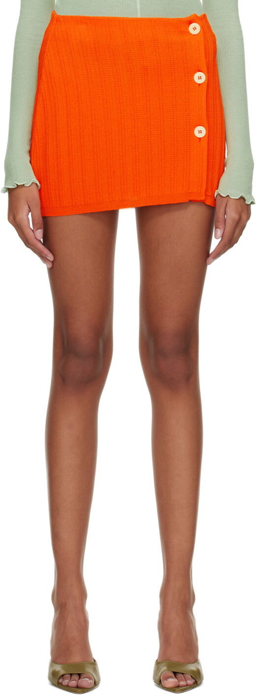 SSENSE Эксклюзивная оранжевая мини-юбка Marco Rambaldi 
SSENSE Эксклюзивная оранжевая мини-юбка Marco Rambaldi