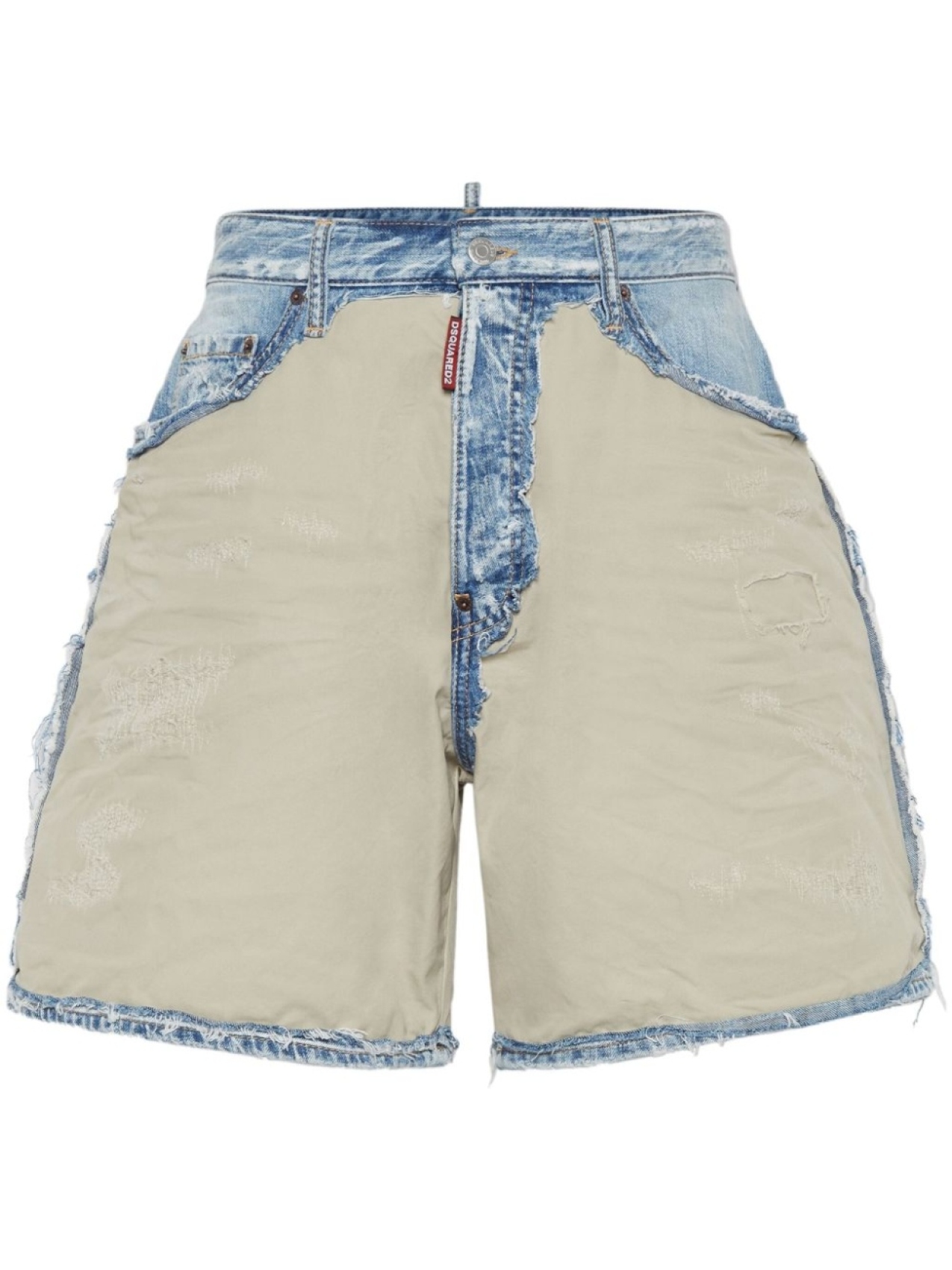 DSQUARED2 джинсовые шорты со вставками, нейтральный цвет
DSQUARED2 джинсовые шорты со вставками, нейтральный цвет
