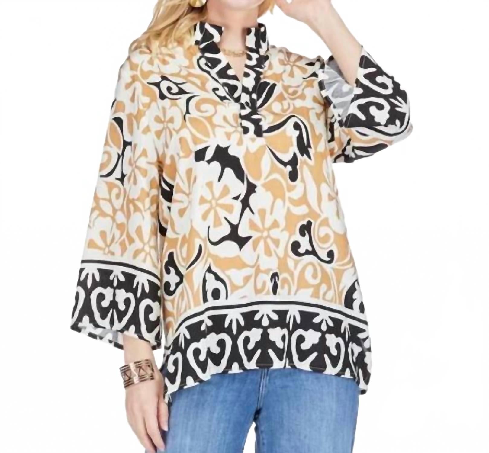 Туника с застежкой в этнической рамке Jade, Ethnic Border
Туника с застежкой в этнической рамке Jade, Ethnic Border