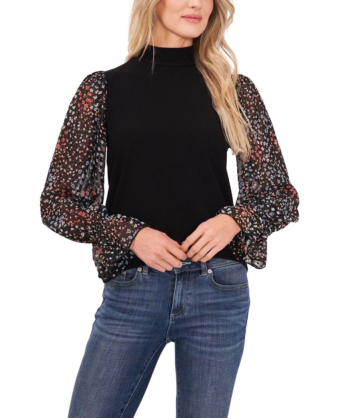 Женский топ с вырезом и принтом в горошек CeCe, мульти
Женский топ с вырезом и принтом в горошек CeCe, мульти