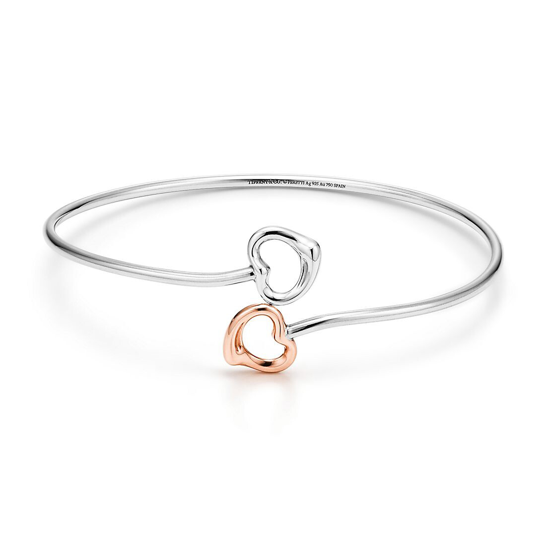 Браслет Tiffany & Co. Elsa Peretti Double Open Heart, серебро/розовое золото
Браслет Tiffany & Co. Elsa Peretti Double Open Heart, серебро/розовое золото