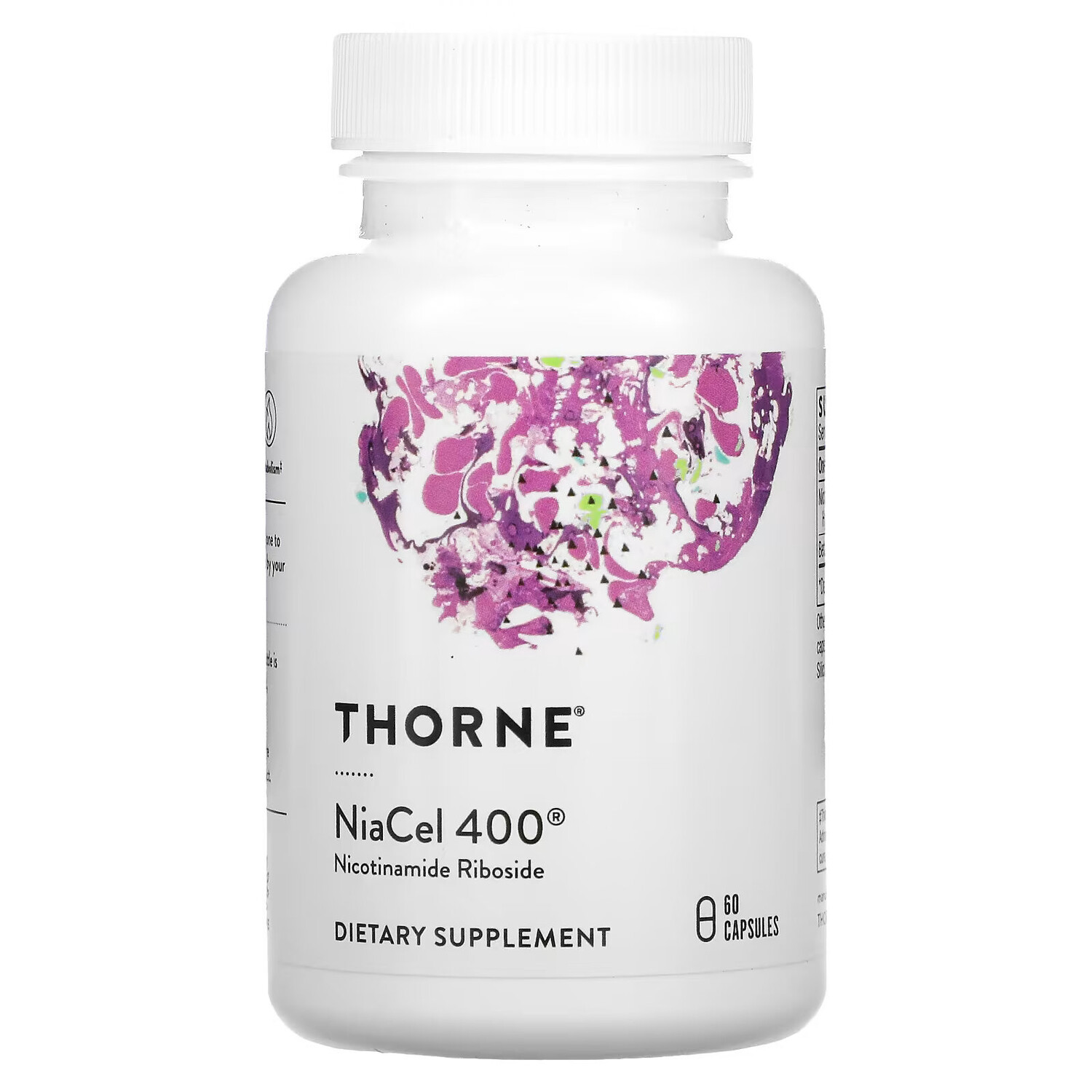 Thorne Research, NiaCel 400, 60 капсул
Thorne Research, NiaCel 400, 60 капсул