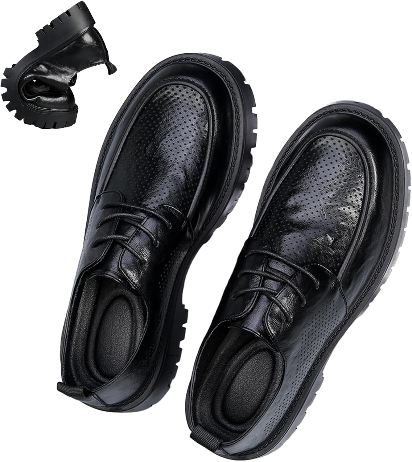 Мужские кожаные туфли на платформе с каблуком Oxfords, классические с круглым носком, на шнуровке, с платформой, массивной подошвой, деловые формальные, противоскользящие, для увеличения роста, повседневные Derby Generic, черный
Мужские кожаные туфли на платформе с каблуком Oxfords, классические с круглым носком, на шнуровке, с платформой, массивной подошвой, деловые формальные, противоскользящие, для увеличения роста, повседневные Derby Generic, черный