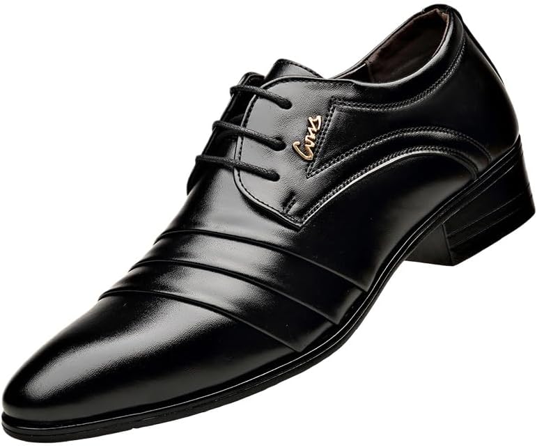 Мужские деловые повседневные кожаные туфли с шнуровкой. Легкие и удобные. Подходят для свадеб, гала-вечеров и ежедневных поездок на работу Fmshi, черный
Мужские деловые повседневные кожаные туфли с шнуровкой. Легкие и удобные. Подходят для свадеб, гала-вечеров и ежедневных поездок на работу Fmshi, черный