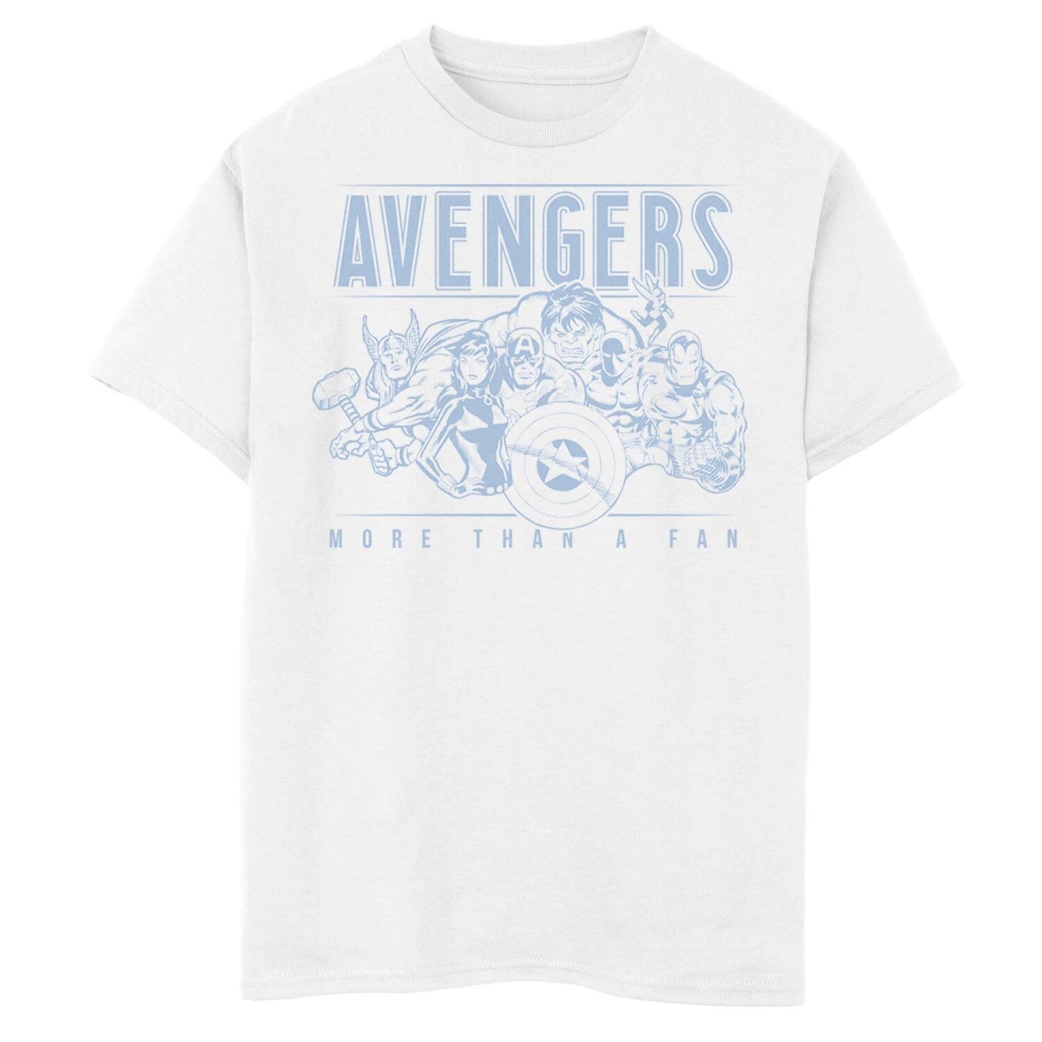 Футболка с винтажным рисунком и рисунком Marvel Avengers More Than A Fan для мальчиков 8–20 лет Marvel
Футболка с винтажным рисунком и рисунком Marvel Avengers More Than A Fan для мальчиков 8–20 лет Marvel