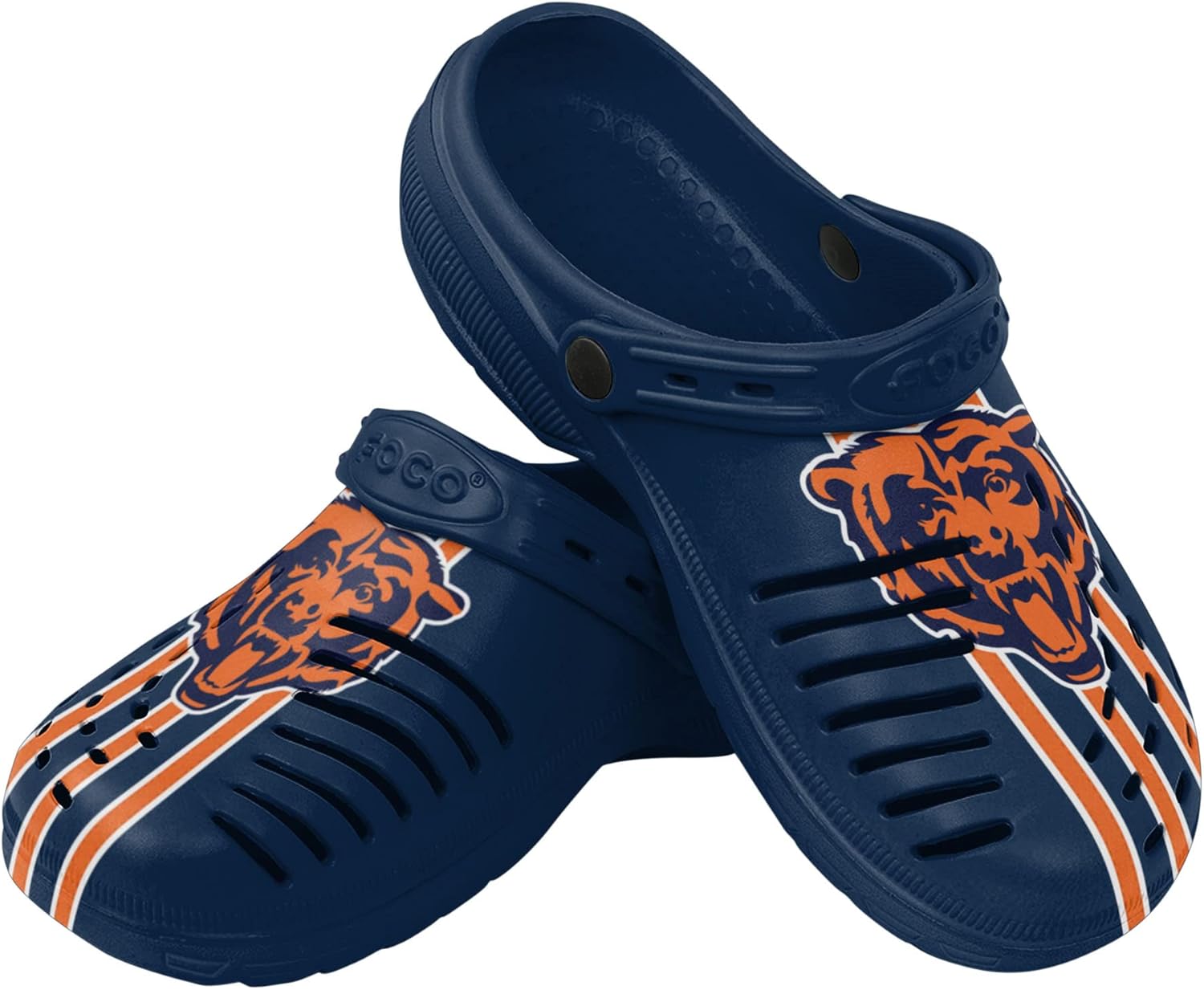 Сандалии-тапочки с ремешком FOCO для мужчин с логотипом команды NFL и полосками команды, Chicago Bears Team Stripe
Сандалии-тапочки с ремешком FOCO для мужчин с логотипом команды NFL и полосками команды, Chicago Bears Team Stripe