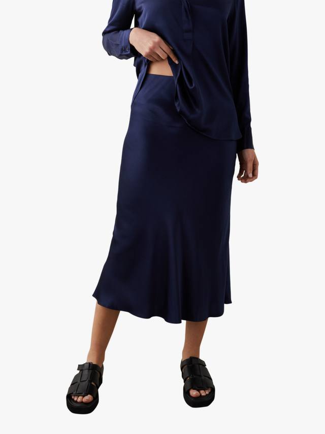 Аня сатиновая миди-юбка Rails, Navy
Аня сатиновая миди-юбка Rails, Navy
