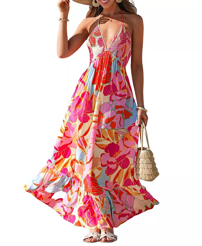 Женское пляжное платье макси с цветочным принтом Peachy Play Cupshe, красный
Женское пляжное платье макси с цветочным принтом Peachy Play Cupshe, красный