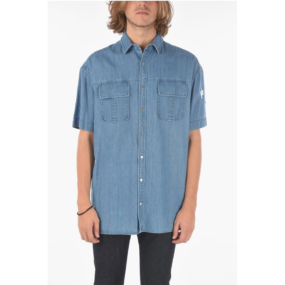 Рубашка из светло-голубого хлопка Neil Barrett, Light Blue
Рубашка из светло-голубого хлопка Neil Barrett, Light Blue