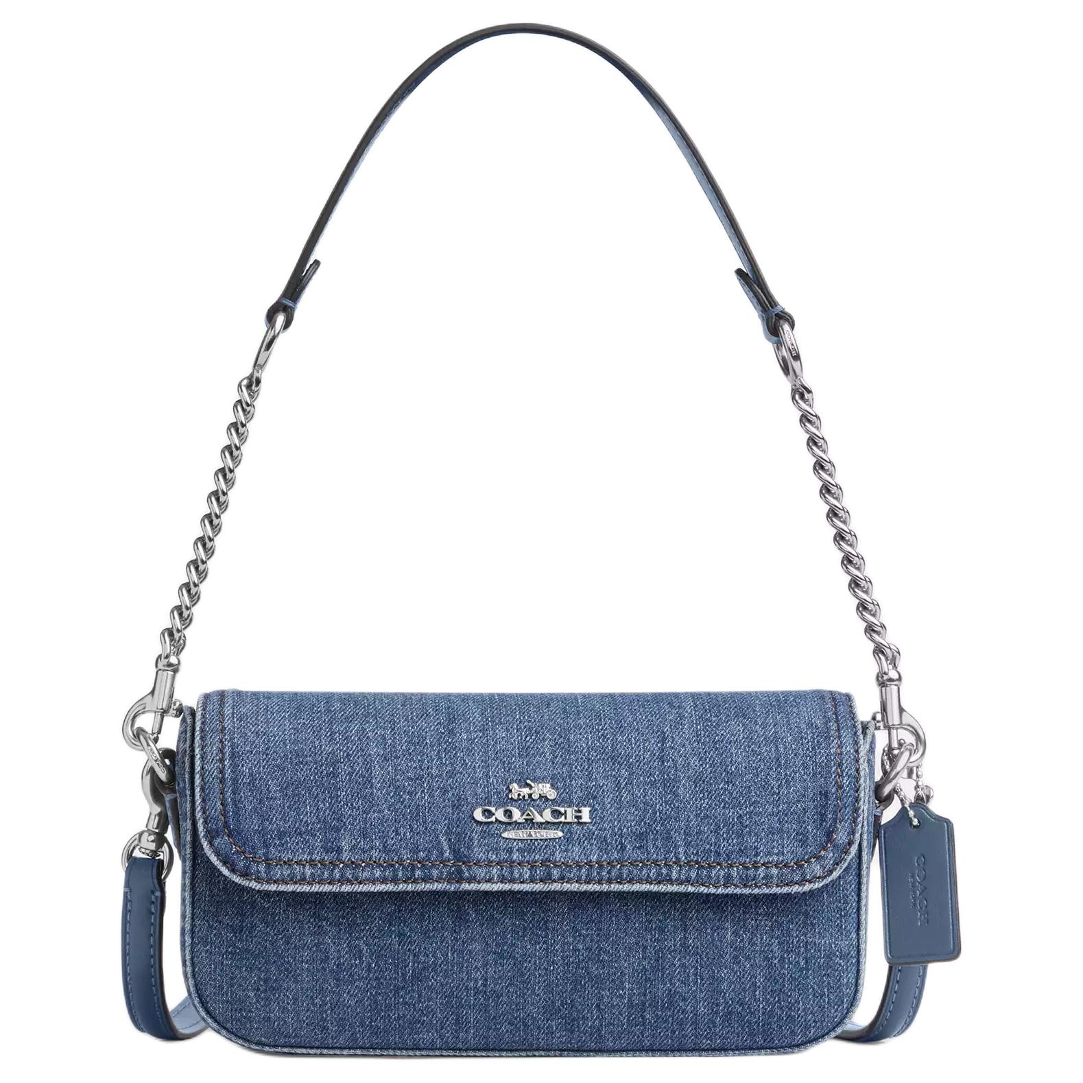 COACH Джинсовая переносная сумка через плечо среднего размера женская в синем цвете
COACH Джинсовая переносная сумка через плечо среднего размера женская в синем цвете