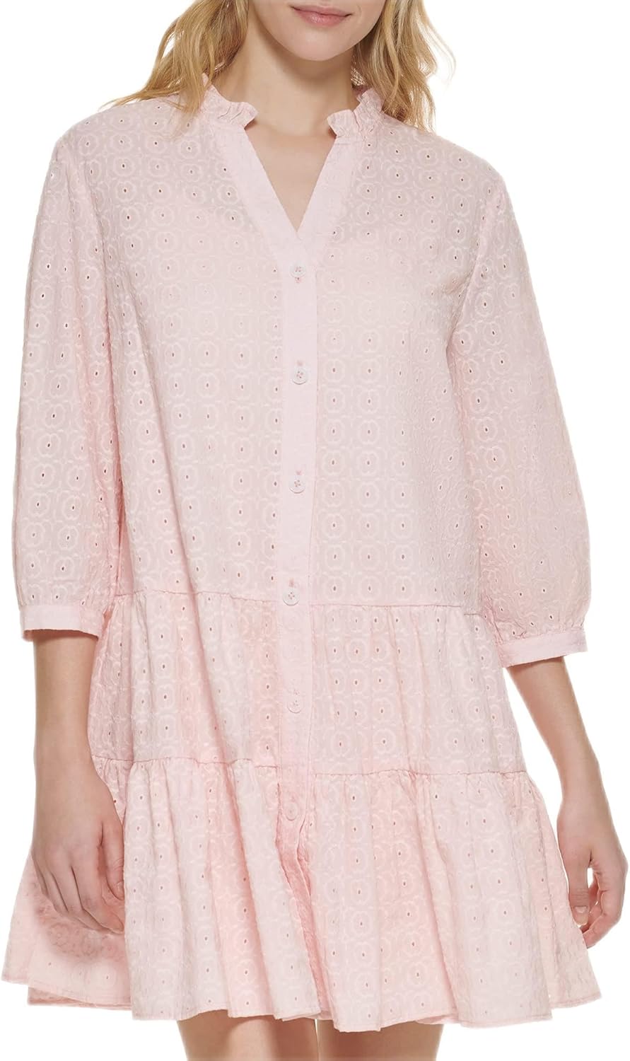 Женское платье-трапеция Tommy Hilfiger с рукавами 3/4 и пуговицами, Seashell
Женское платье-трапеция Tommy Hilfiger с рукавами 3/4 и пуговицами, Seashell