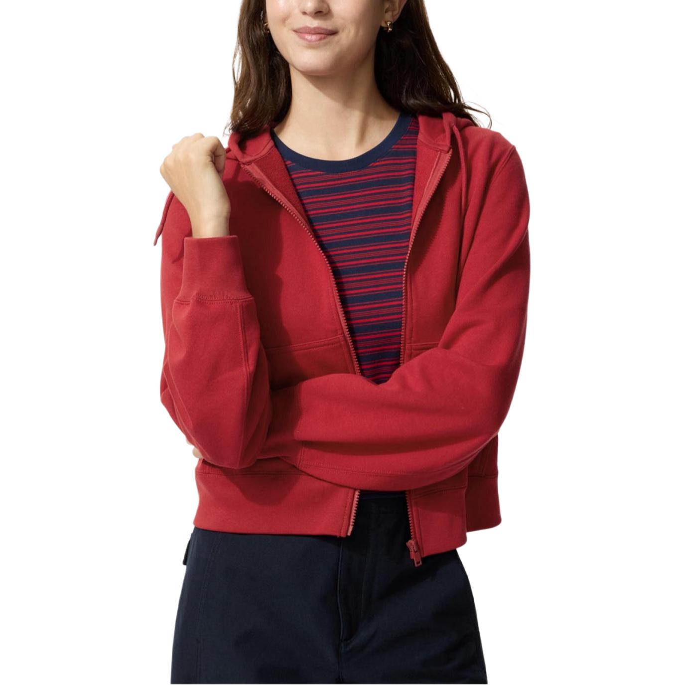 Uniqlo Женская толстовка с капюшоном, красная, средней толщины
Uniqlo Женская толстовка с капюшоном, красная, средней толщины