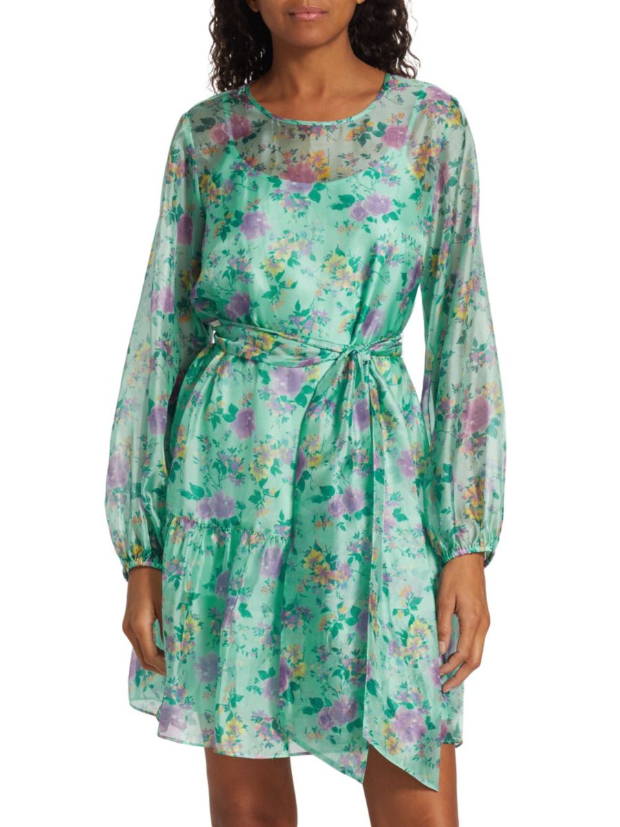 Мини-платье-блузон с цветочным принтом LDT, синий
Мини-платье-блузон с цветочным принтом LDT, синий