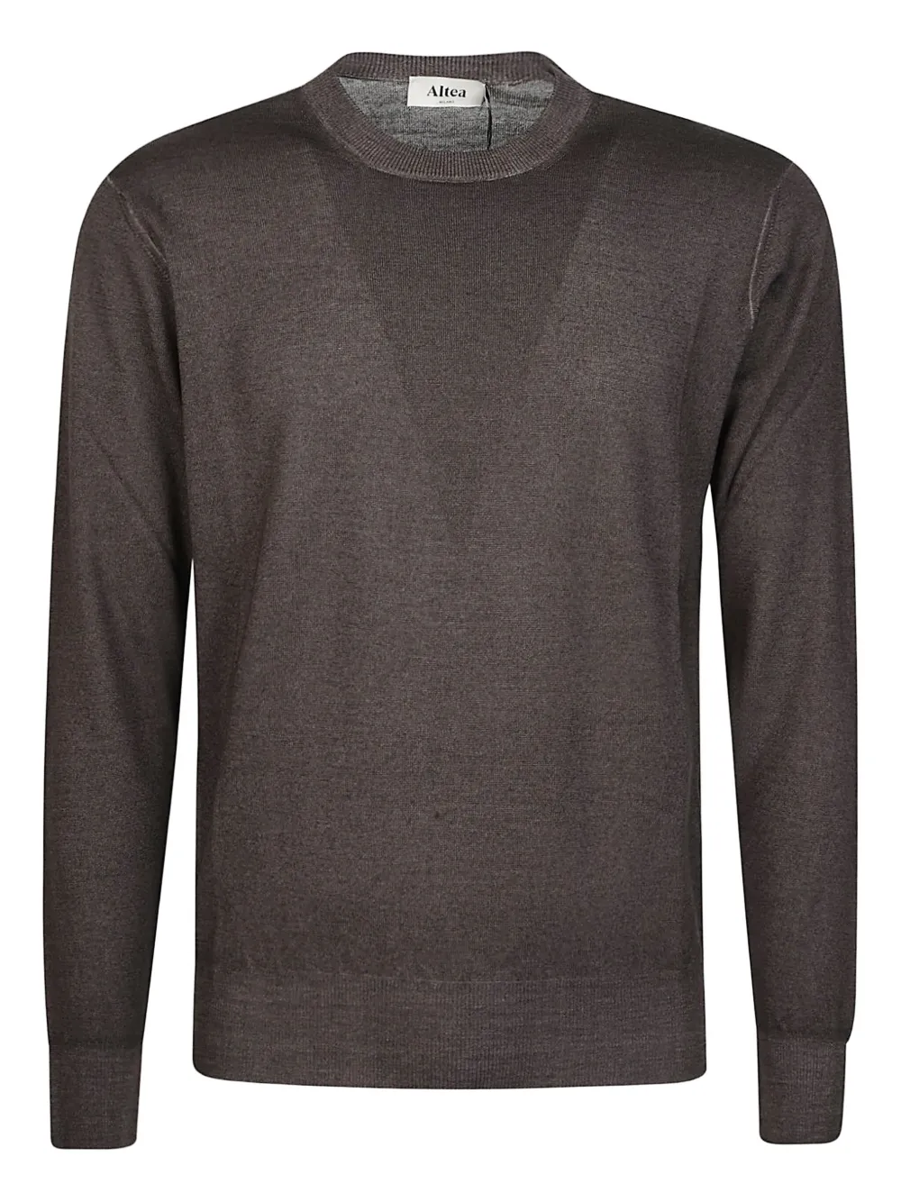 Шерстяной свитер с круглым вырезом Altea, коричневый 
Шерстяной свитер с круглым вырезом Altea, коричневый