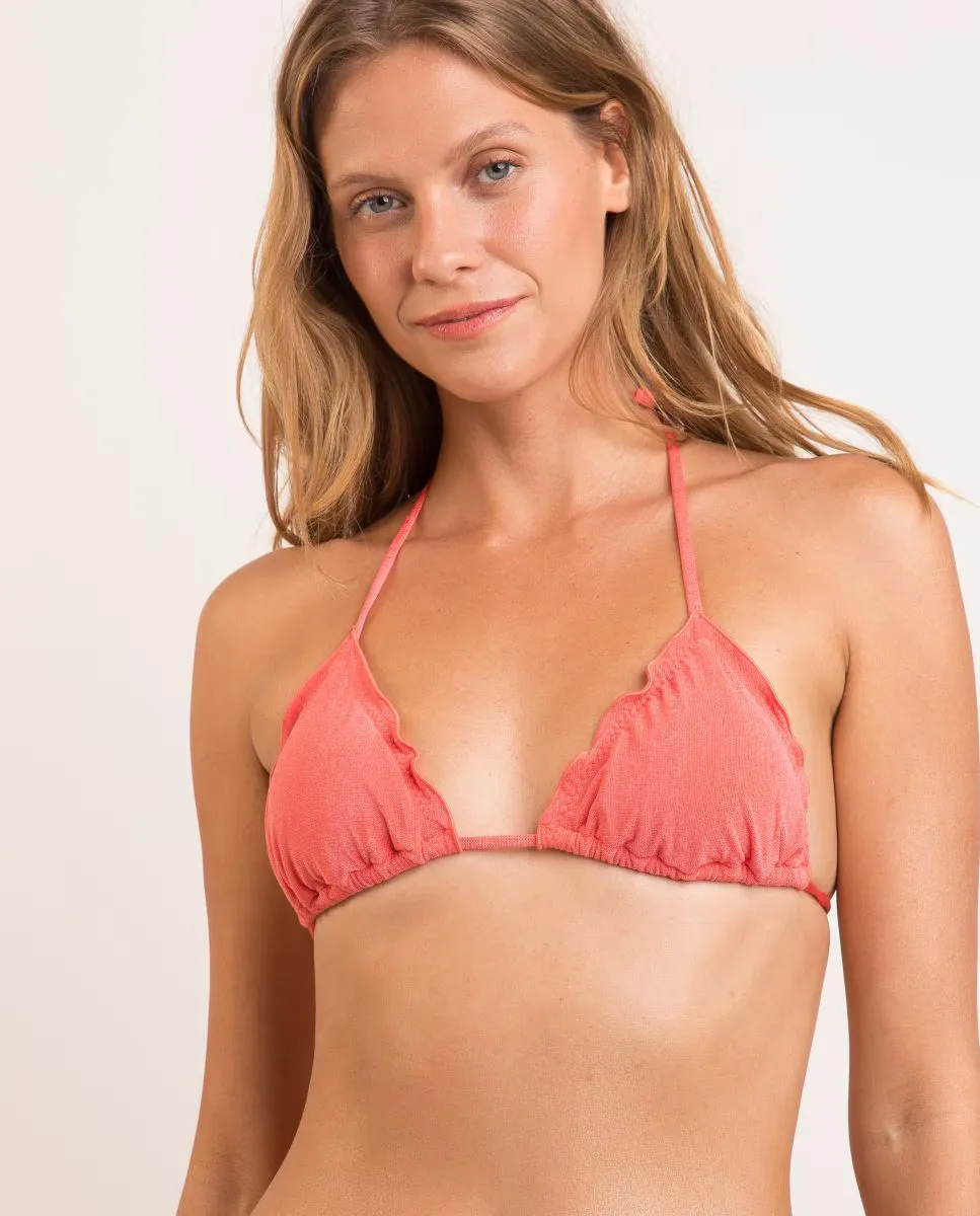 Однотонный лиф бикини с треугольными чашечками и мягкой подкладкой Río de Sol, коралловый
Однотонный лиф бикини с треугольными чашечками и мягкой подкладкой Río de Sol, коралловый