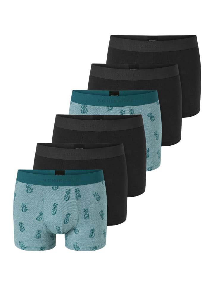 Schiesser Ретро шорты/брюки из органического хлопка 95/5, черно-бирюзовые
Schiesser Ретро шорты/брюки из органического хлопка 95/5, черно-бирюзовые