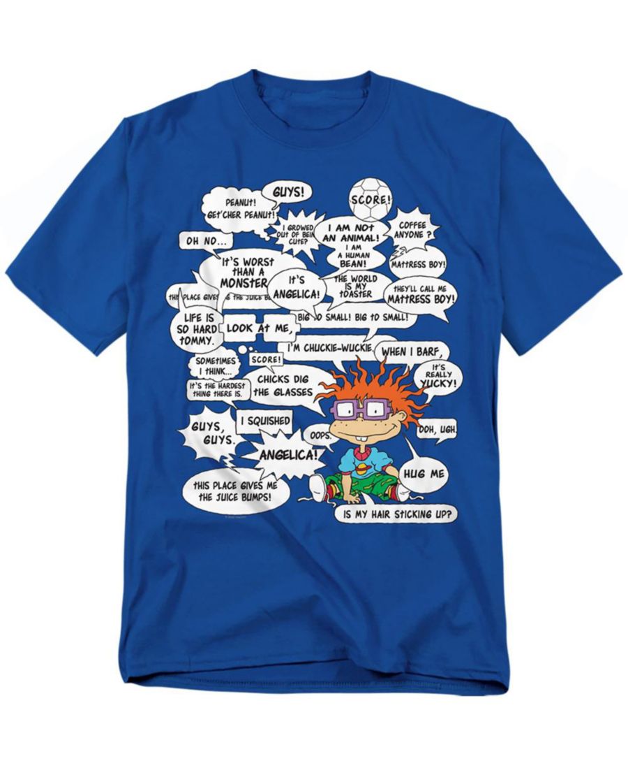Мужская футболка с цитатами Чаки из мультфильма "Переизбыток знаменитостей" Rugrats, Royal
Мужская футболка с цитатами Чаки из мультфильма "Переизбыток знаменитостей" Rugrats, Royal