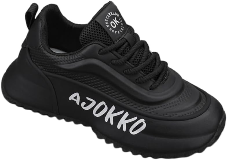 Мужские модные спортивные кроссовки большого размера - с высокой подошвой, увеличивающие рост, удобные и дышащие, повседневные спортивные кроссовки Fusecottc, черный
Мужские модные спортивные кроссовки большого размера - с высокой подошвой, увеличивающие рост, удобные и дышащие, повседневные спортивные кроссовки Fusecottc, черный