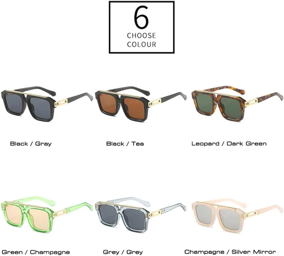 Модные женские солнцезащитные очки с двойной перемычкой, ретро-очки в стиле панк, мужские солнцезащитные очки с защитой от УФ-излучения UV400 HVTVTLA, Black Gray
Модные женские солнцезащитные очки с двойной перемычкой, ретро-очки в стиле панк, мужские солнцезащитные очки с защитой от УФ-излучения UV400 HVTVTLA, Black Gray