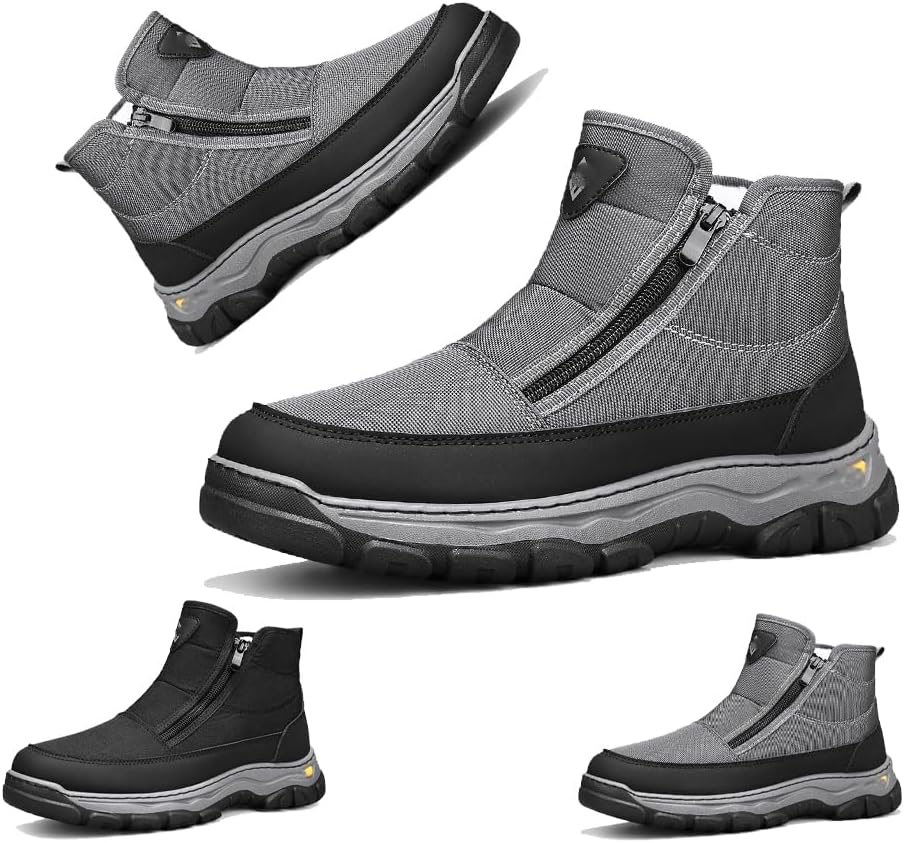 Мужские зимние ботинки для снега, водонепроницаемые - теплые зимние ботинки с меховой подкладкой, утепленные, противоскользящие, износостойкие мужские снежные ботинки для зимнего отдыха на улице Generic, серый
Мужские зимние ботинки для снега, водонепроницаемые - теплые зимние ботинки с меховой подкладкой, утепленные, противоскользящие, износостойкие мужские снежные ботинки для зимнего отдыха на улице Generic, серый