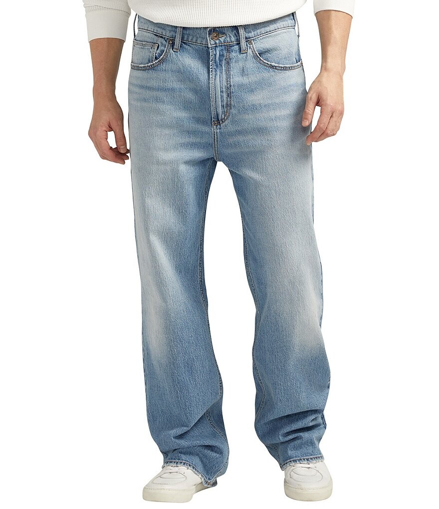 Silver Jeans Co. Джинсы свободного кроя прямого кроя Big Guy средней гибкости из денима, синий
Silver Jeans Co. Джинсы свободного кроя прямого кроя Big Guy средней гибкости из денима, синий