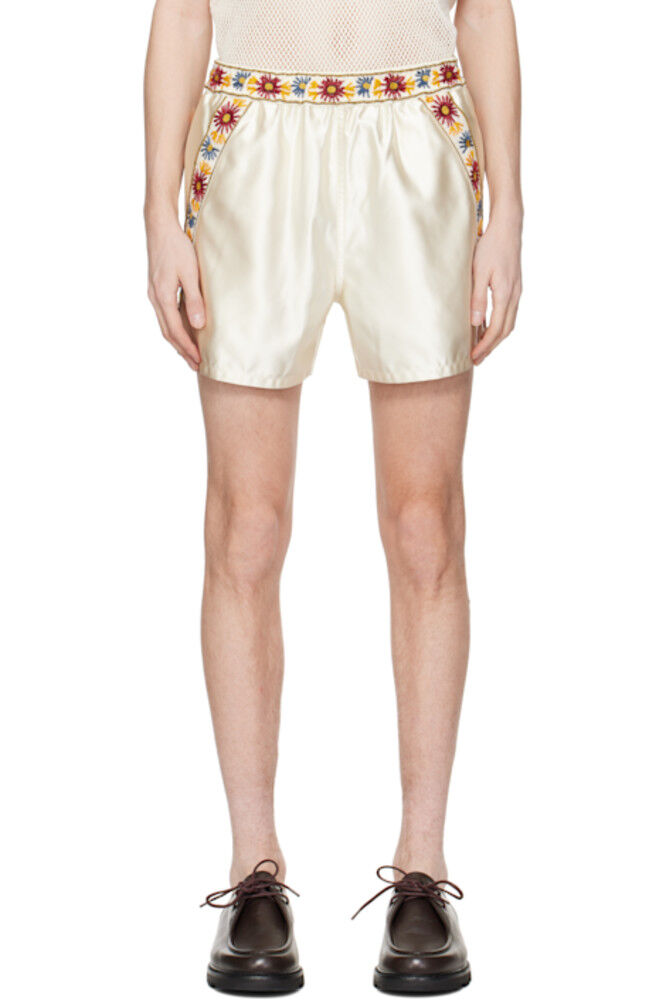 Шорты цвета сахарной ваты Off-White Bode
Шорты цвета сахарной ваты Off-White Bode