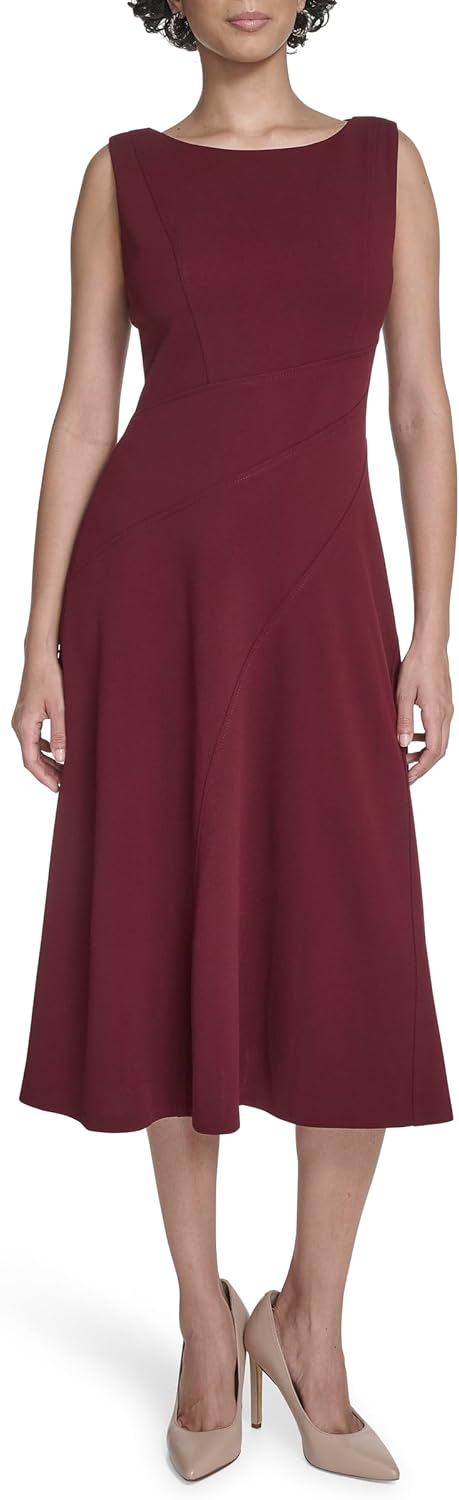 Женское платье миди Calvin Klein без рукавов с круглым вырезом и креповым швом, Rosewood
Женское платье миди Calvin Klein без рукавов с круглым вырезом и креповым швом, Rosewood