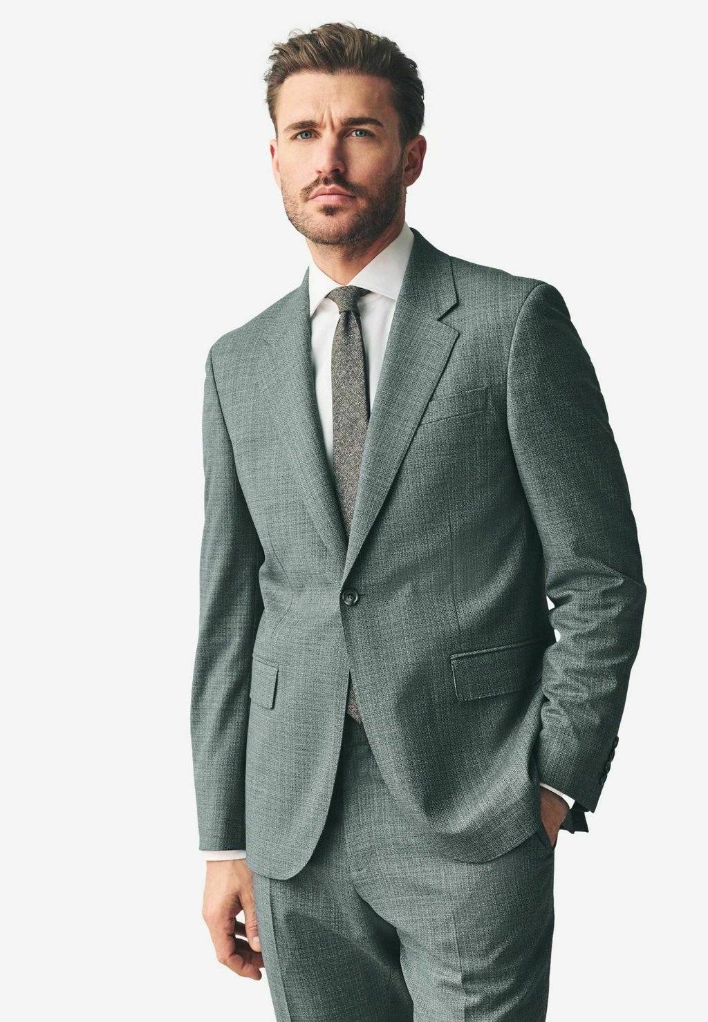 Пиджак-блейзер REGULAR FIT SIGNATURE TEXTURE MARZOTTO ITALIAN - Suit jacket Next, серый
Пиджак-блейзер REGULAR FIT SIGNATURE TEXTURE MARZOTTO ITALIAN - Suit jacket Next, серый