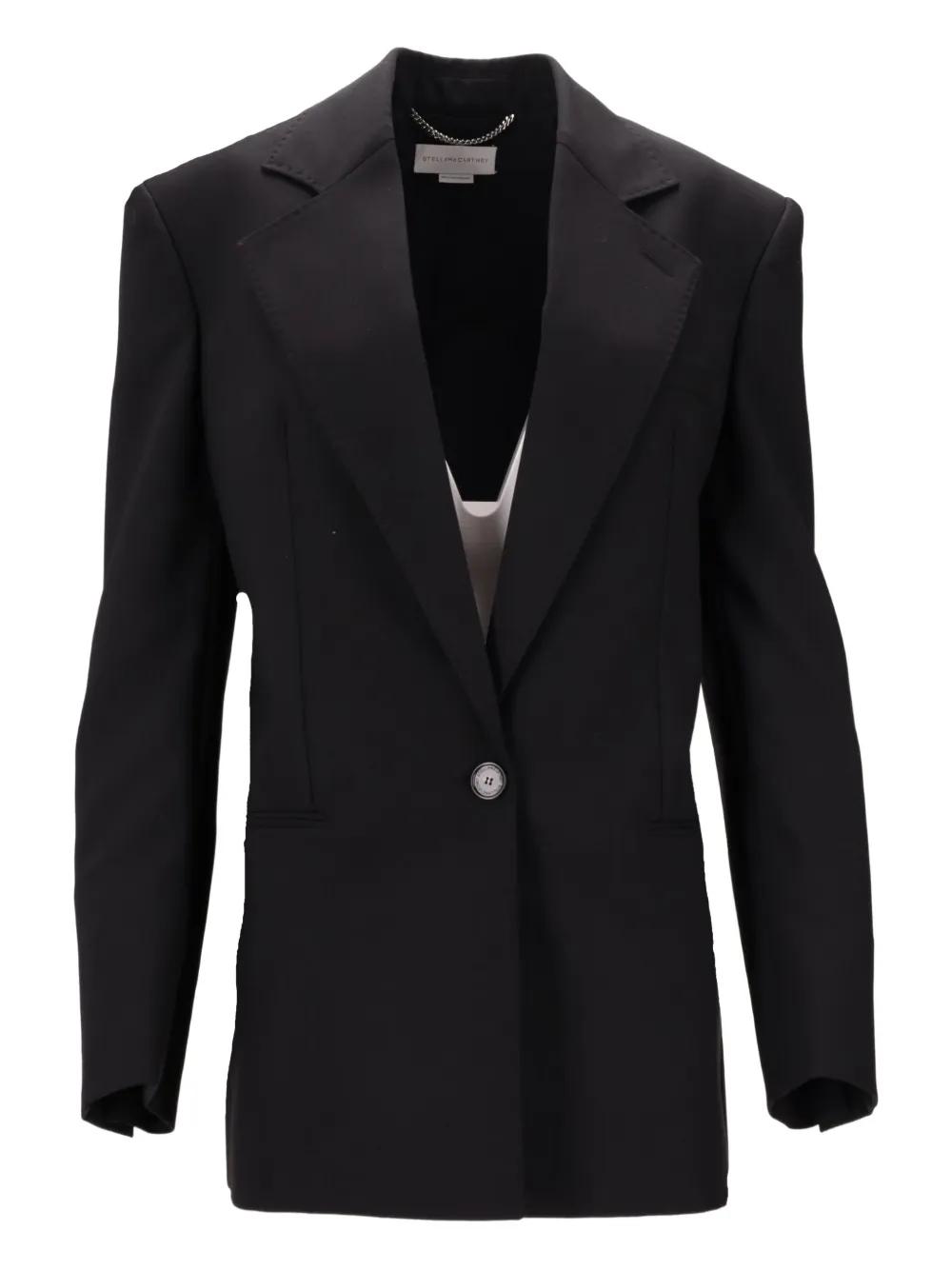 Однобортный пиджак Stella Mccartney, черный
Однобортный пиджак Stella Mccartney, черный