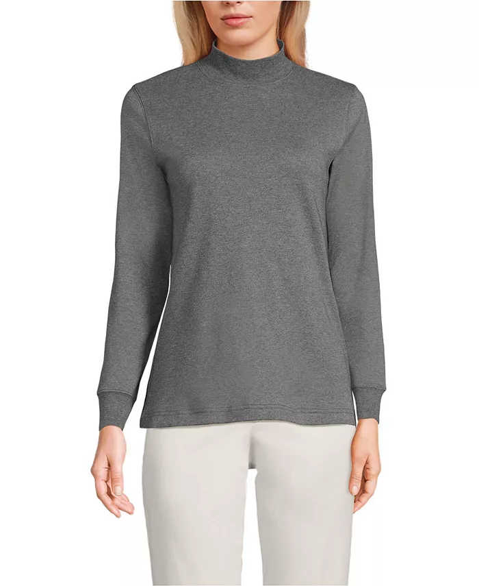 Женская свободная хлопковая водолазка с длинными рукавами Lands' End, серый
Женская свободная хлопковая водолазка с длинными рукавами Lands' End, серый