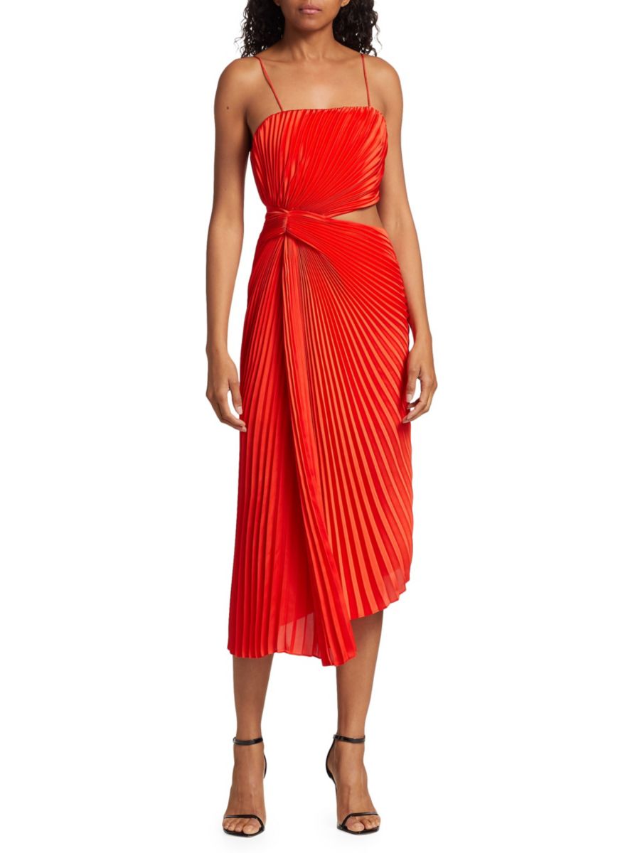 Платье миди Fayeth с плиссировкой и вырезом Alice + Olivia, цвет Chili Pepper
Платье миди Fayeth с плиссировкой и вырезом Alice + Olivia, цвет Chili Pepper