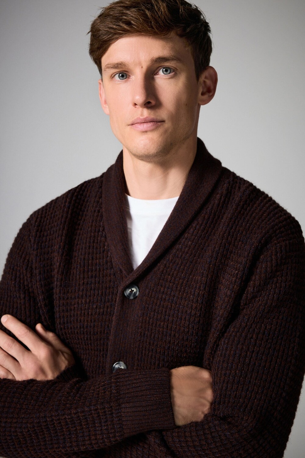 Кардиган шаль с вафельной текстурой, стандартного кроя Next, коричневый
Кардиган шаль с вафельной текстурой, стандартного кроя Next, коричневый