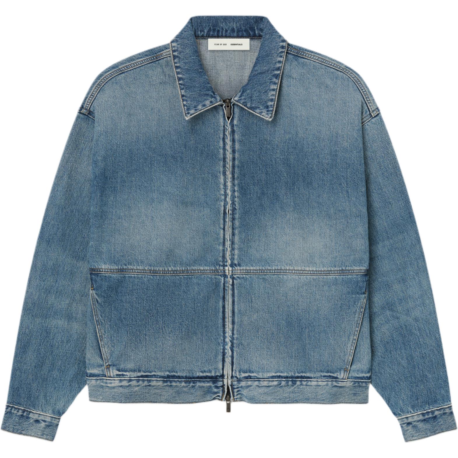 Джинсовая куртка на молнии Fear Of God Essentials, синий
Джинсовая куртка на молнии Fear Of God Essentials, синий
