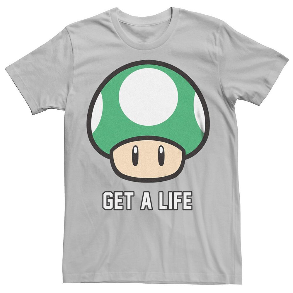 Мужская футболка Super Mario Bros 1-UP с рисунком гриба Get a Life Licensed Character, цвет Silver
Мужская футболка Super Mario Bros 1-UP с рисунком гриба Get a Life Licensed Character, цвет Silver
