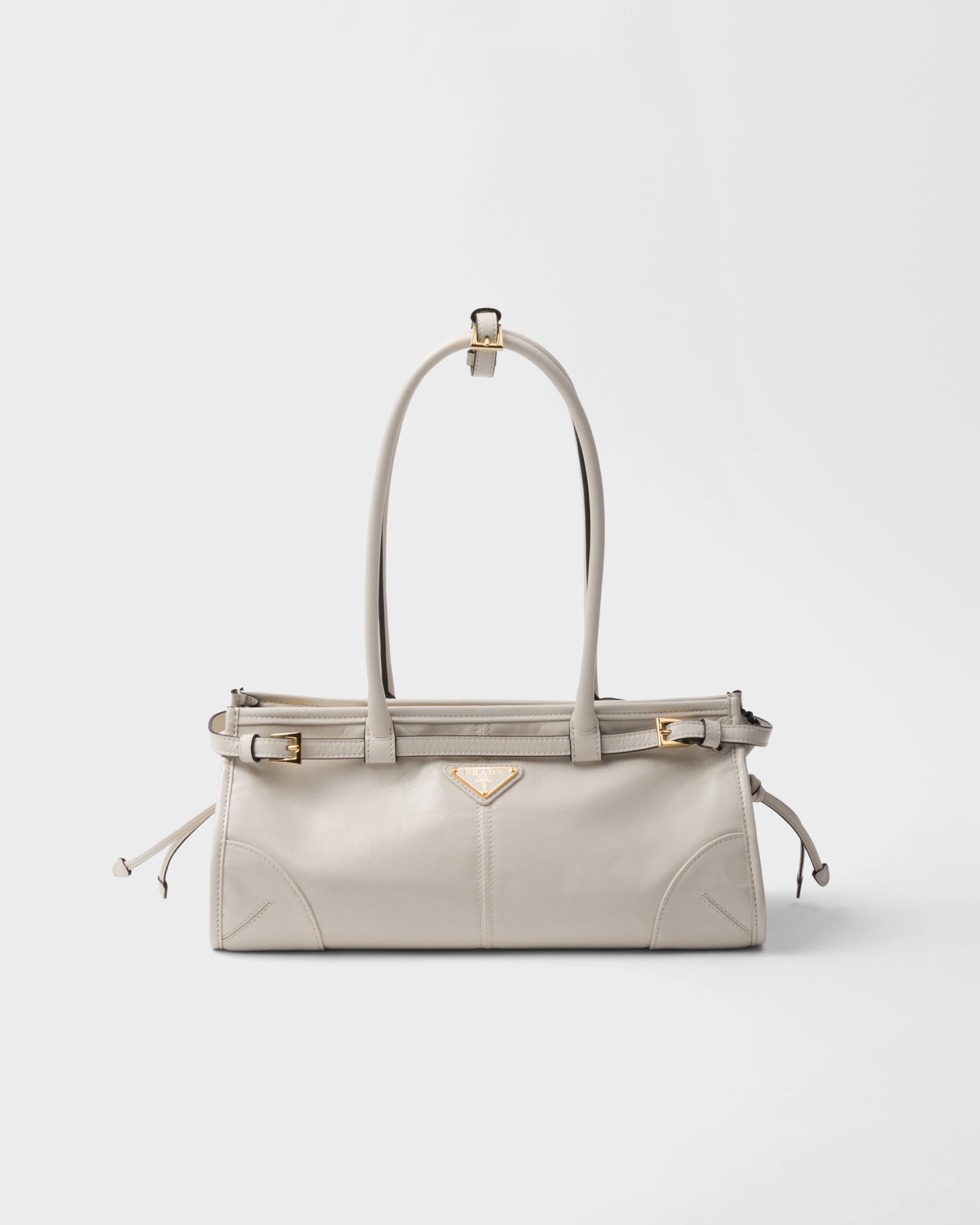 Сумка из кожи среднего размера Prada Bonnie Prada, белая
Сумка из кожи среднего размера Prada Bonnie Prada, белая