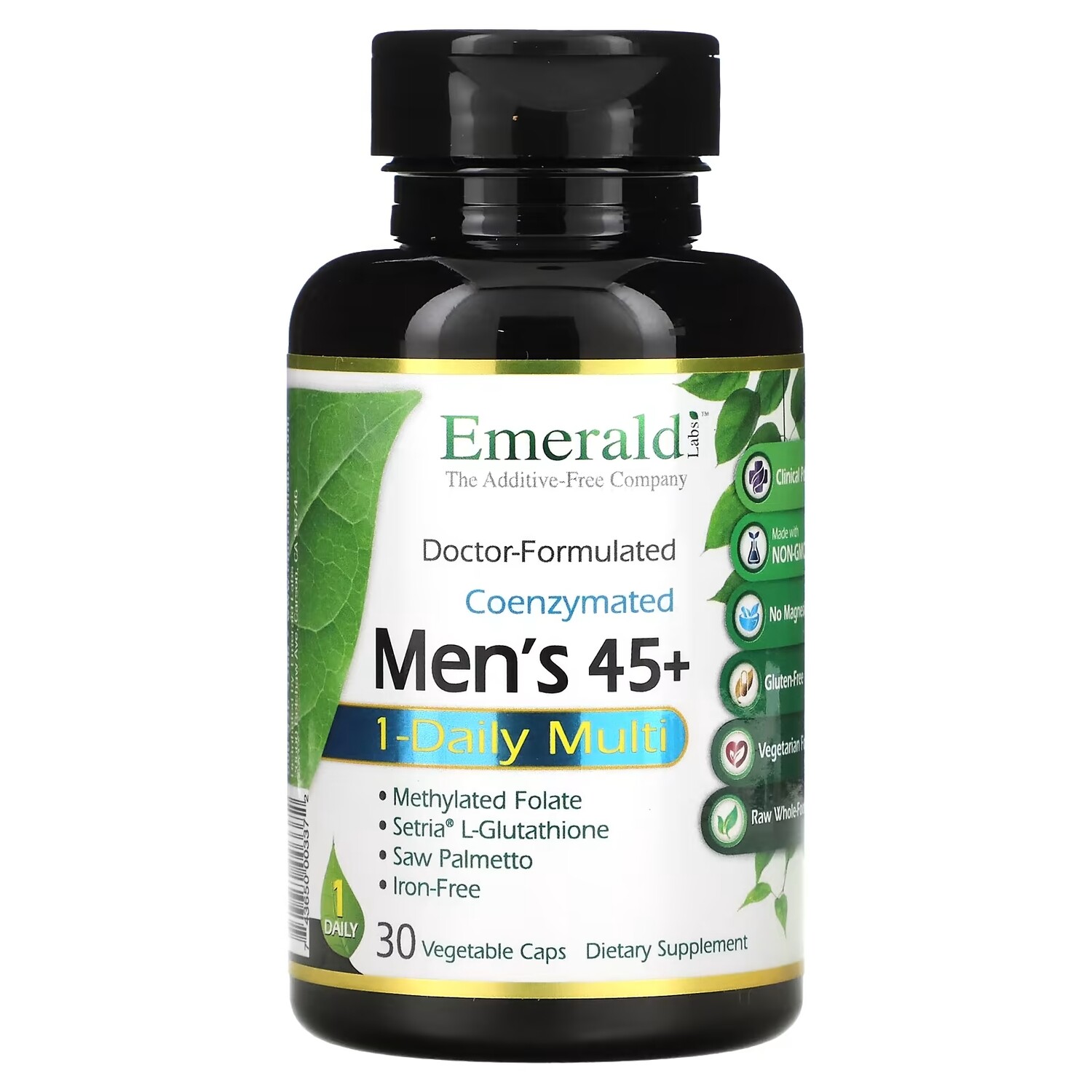 Мультивитаминный Комплекс для Мужчин от 45 лет Emerald Laboratories, 30 вегетарианских капсул
Мультивитаминный Комплекс для Мужчин от 45 лет Emerald Laboratories, 30 вегетарианских капсул