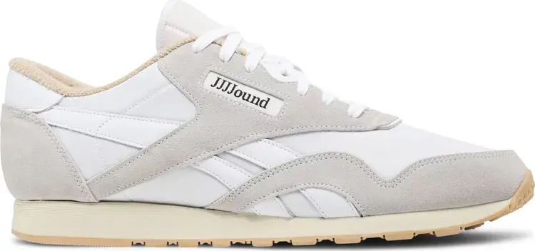 Кроссовки jjjjound x classic nylon 'white' Reebok, белый 
Кроссовки jjjjound x classic nylon 'white' Reebok, белый