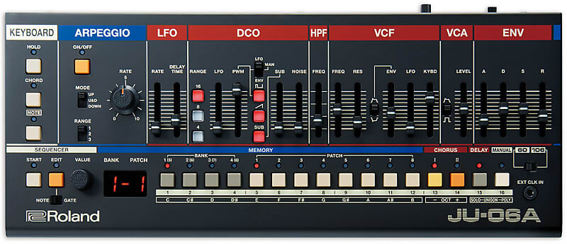 Звуковой модуль Roland JU-06A с клавиатурой K-25m
Звуковой модуль Roland JU-06A с клавиатурой K-25m