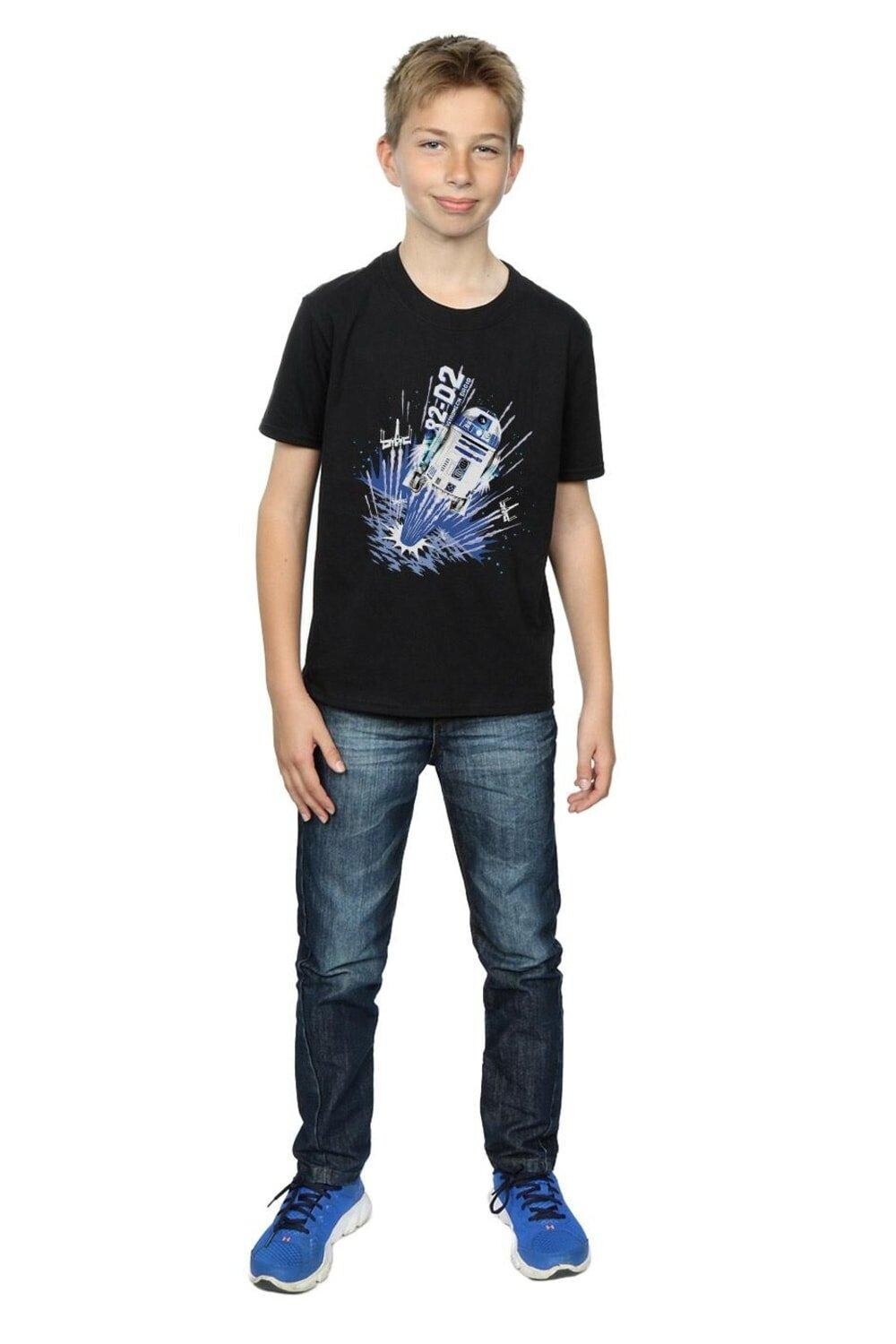 Футболка R2-D2 «Взрыв» Star Wars, черный
Футболка R2-D2 «Взрыв» Star Wars, черный