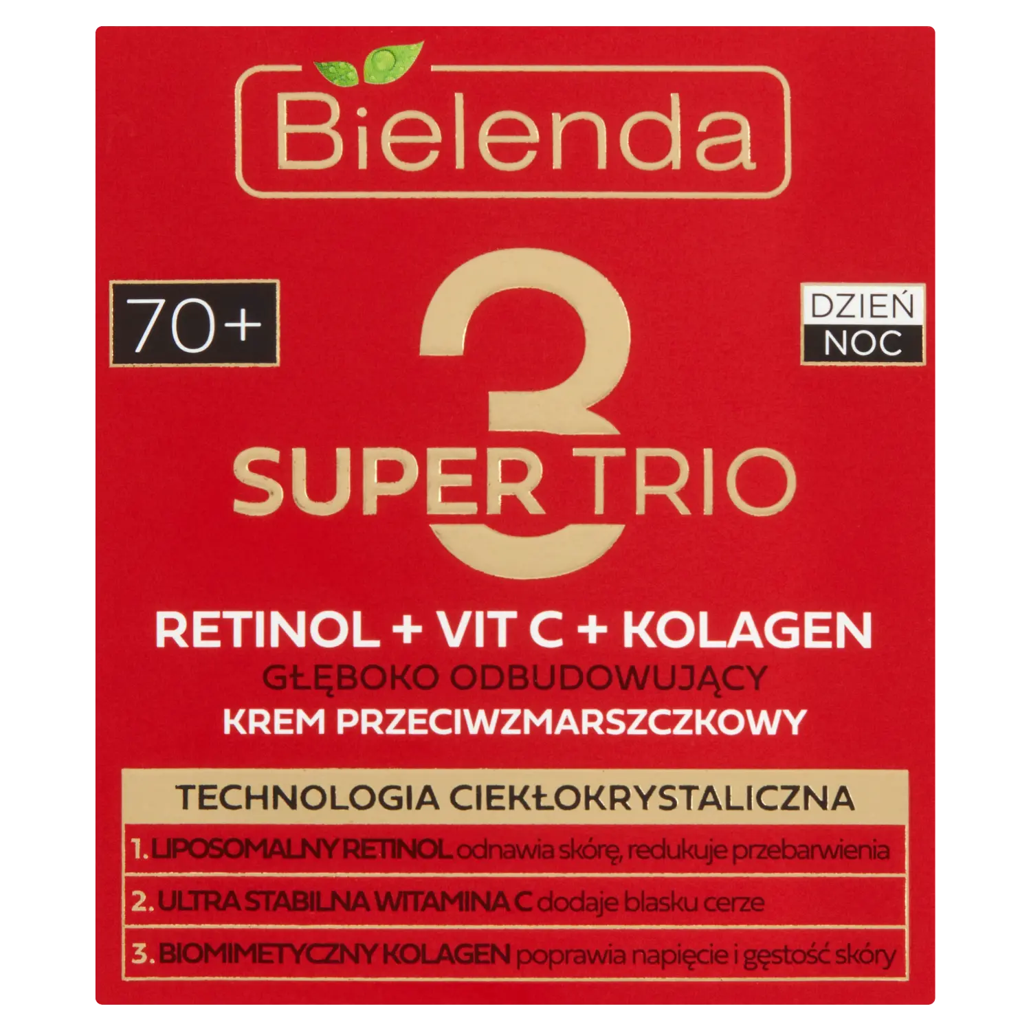 Bielenda Super Trio крем для лица против морщин 70+, 50 мл
Bielenda Super Trio крем для лица против морщин 70+, 50 мл