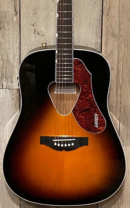 Gretsch G5024E Rancher Dreadnought со звукоснимателем Fishman, Sunburst, Help Brick & Mortar Music Shops! G5024E Rancher Dreadnought with Fishman Pickup System 
Gretsch G5024E Rancher Dreadnought со звукоснимателем Fishman, Sunburst, Help Brick & Mortar Music Shops! G5024E Rancher Dreadnought with Fishman Pickup System