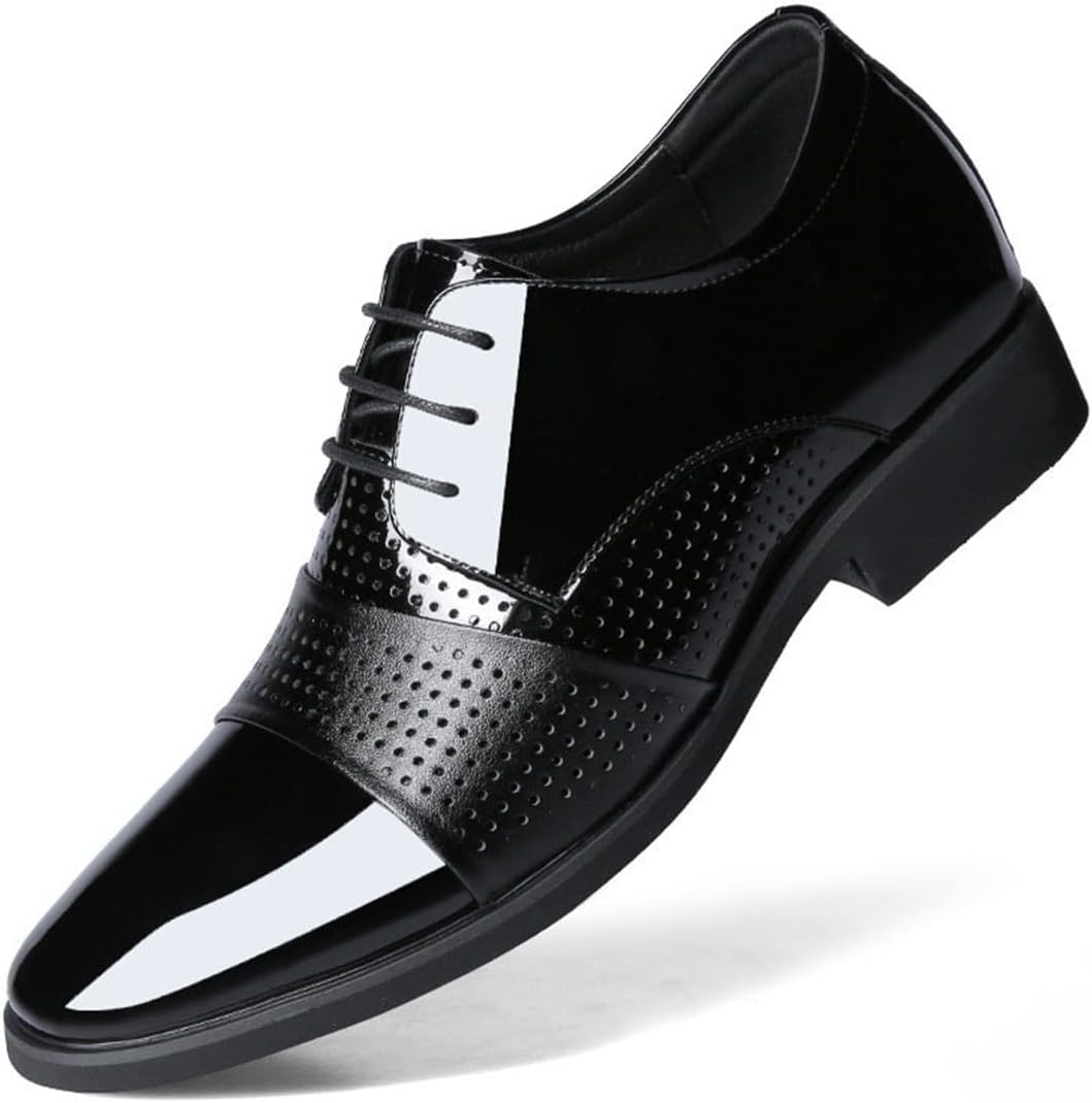 Мужские туфли UKUBOXBAG, повседневные остроносые оксфорды на шнуровке, деловые формальные туфли, модные повседневные туфли с эффектом увеличения роста, черный
Мужские туфли UKUBOXBAG, повседневные остроносые оксфорды на шнуровке, деловые формальные туфли, модные повседневные туфли с эффектом увеличения роста, черный