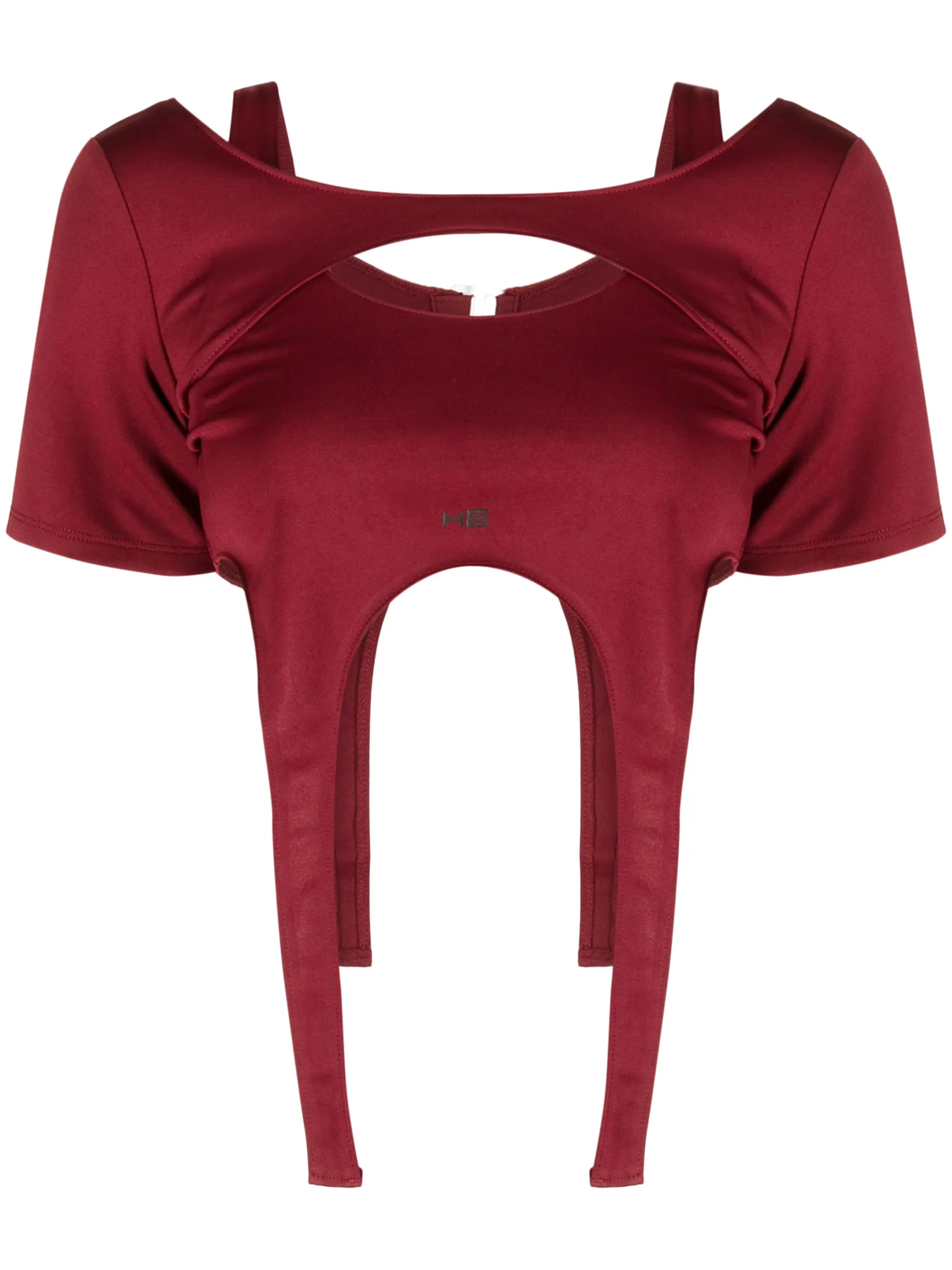 Укороченная футболка асимметричного кроя Heliot Emil, красный
Укороченная футболка асимметричного кроя Heliot Emil, красный