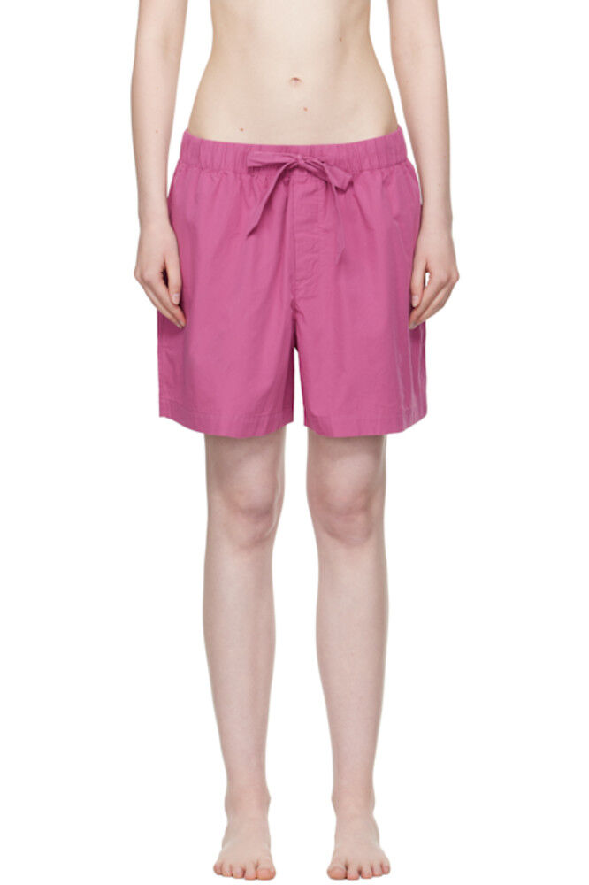 Пижамные шорты из фиолетового поплина Tekla
Пижамные шорты из фиолетового поплина Tekla