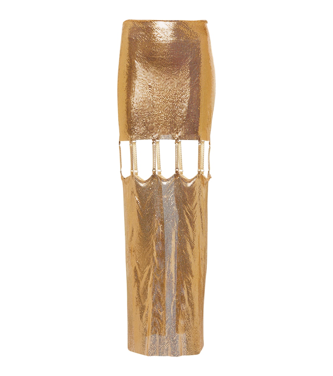 Юбка миди из сетки с вырезами Christopher Kane, золотой
Юбка миди из сетки с вырезами Christopher Kane, золотой