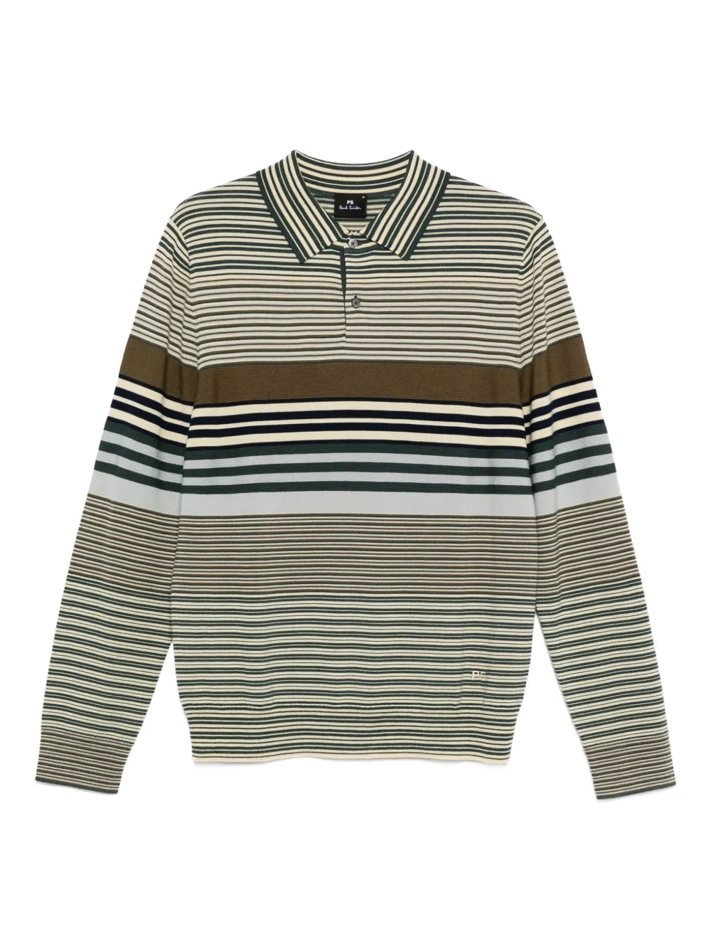 Полосатая рубашка поло с длинными рукавами PS Paul Smith, зеленый
Полосатая рубашка поло с длинными рукавами PS Paul Smith, зеленый