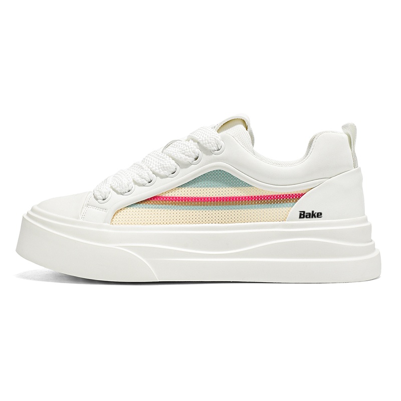 BAKE Дышащие и легкие мужские низкие кеды белые, цвет White
BAKE Дышащие и легкие мужские низкие кеды белые, цвет White