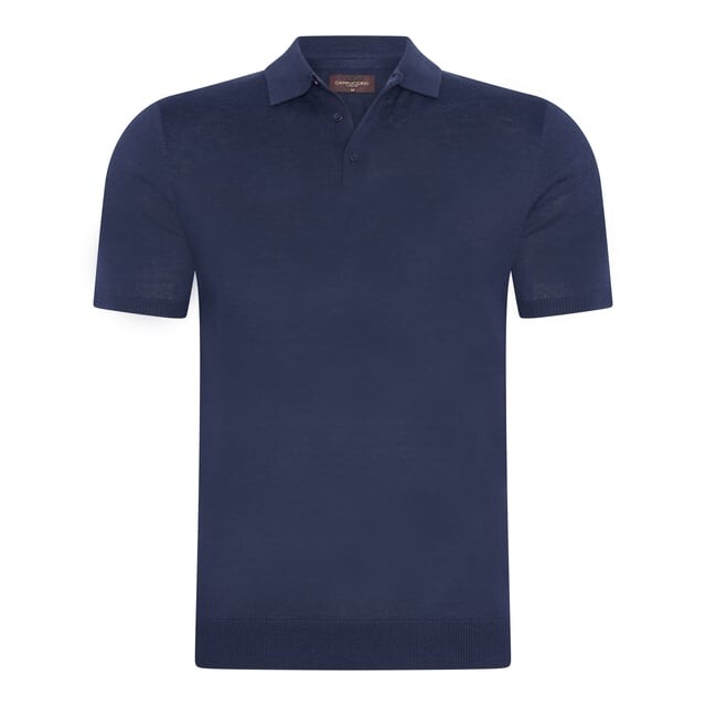 Поло из однотонного джерси из нержавеющей стали Cappuccino Italia, синий
Поло из однотонного джерси из нержавеющей стали Cappuccino Italia, синий