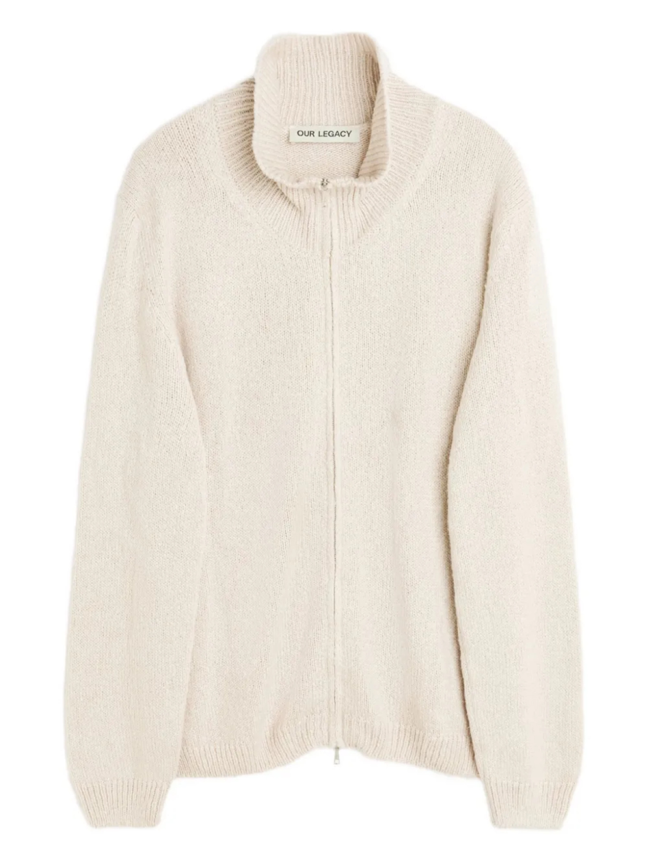 НАШЕ НАСЛЕДИЕ кардиган на молнии с воротником-стойкой OUR LEGACY, нейтральный 
НАШЕ НАСЛЕДИЕ кардиган на молнии с воротником-стойкой OUR LEGACY, нейтральный