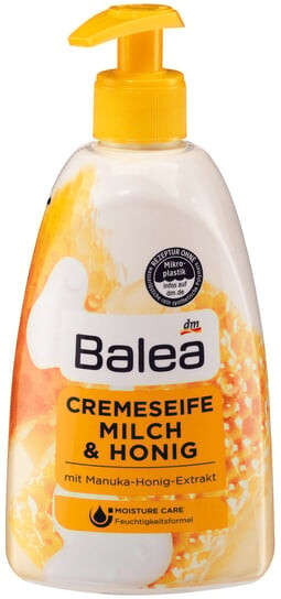 Жидкое мыло молочно-медовое, 500 мл Balea
Жидкое мыло молочно-медовое, 500 мл Balea